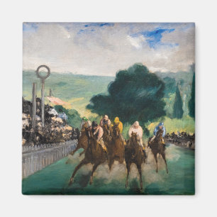 Edouard Manet - Die Rennen in Longchamp Magnet