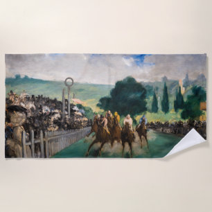 Edouard Manet - Die Rennen in Longchamp Strandtuch