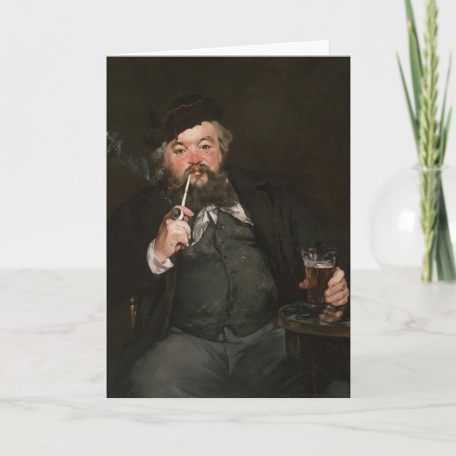 Edouard Manet - Ein gutes Glas Bier / Le bon bock Karte (Vorderseite)