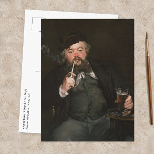 Edouard Manet - Ein gutes Glas Bier / Le bon bock Postkarte