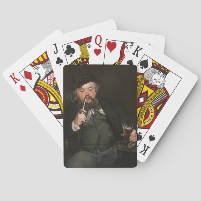 Edouard Manet - Ein gutes Glas Bier / Le bon bock Spielkarten (Rückseite)