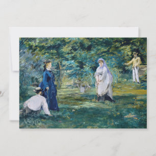Edouard Manet - Ein Krocketspiel Dankeskarte