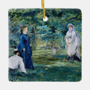Edouard Manet - Ein Krocketspiel Keramikornament