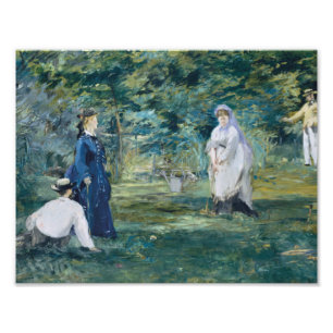 Edouard Manet - Ein Spiel des Krokets Fotodruck