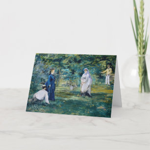 Edouard Manet - Ein Spiel des Krokets Karte