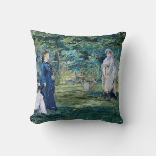 Edouard Manet - Ein Spiel des Krokets Kissen