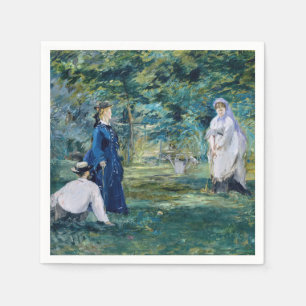 Edouard Manet - Ein Spiel des Krokets Serviette