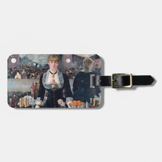 Edouard Manet - Eine Bar in den Folies-Bergere Gepäckanhänger (Vorderseite horizontal)