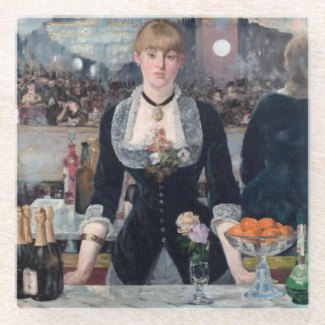 Edouard Manet - Eine Bar in den Folies-Bergere Glasuntersetzer (Vorderseite)