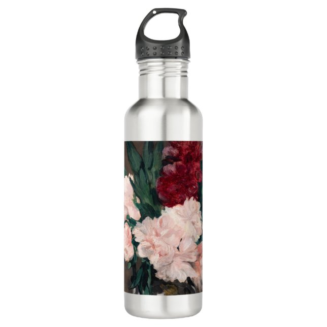 Edouard Manet - Erdweide auf kleinem Boden Edelstahlflasche (Vorderseite)