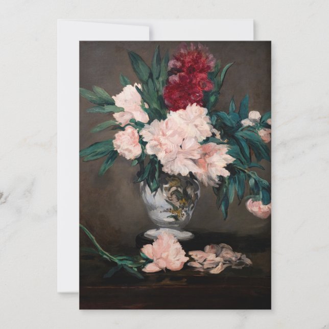 Edouard Manet - Erdweide auf kleinem Boden Einladung (Vorderseite)