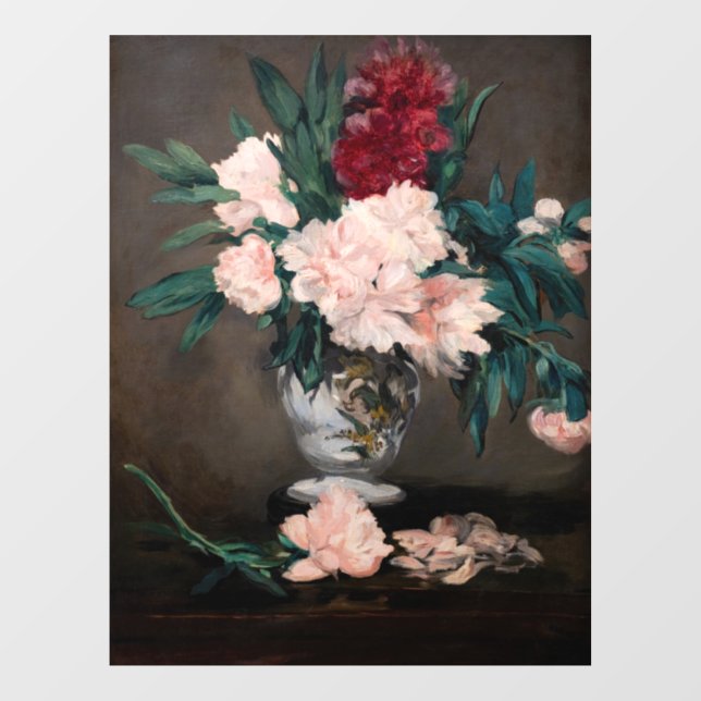Edouard Manet - Erdweide auf kleinem Boden Fensteraufkleber (Blatt)