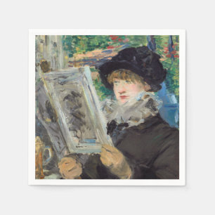 Edouard Manet - Frau lesend Serviette