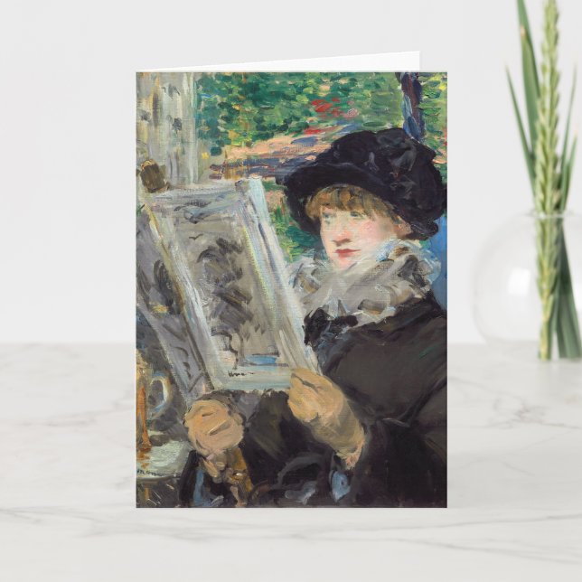 Edouard Manet - Frauen beim Lesen Karte (Vorderseite)