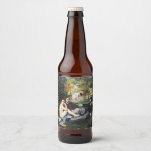 Edouard Manet - Frühstück im Freien Bierflaschenetikett