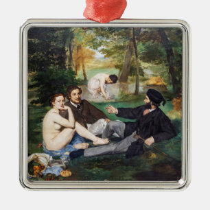 Edouard Manet - Frühstück im Freien Ornament Aus Metall