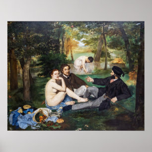 Edouard Manet - Frühstück im Freien Poster