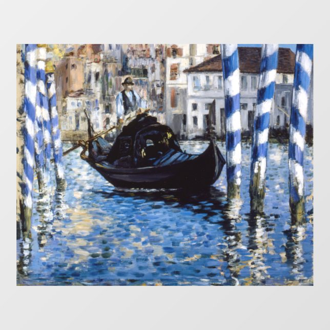 Edouard Manet - Grand Canal, Venedig Fensteraufkleber (Blatt)