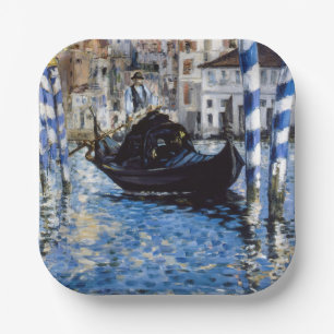 Edouard Manet - Großer Kanal, Venedig Pappteller