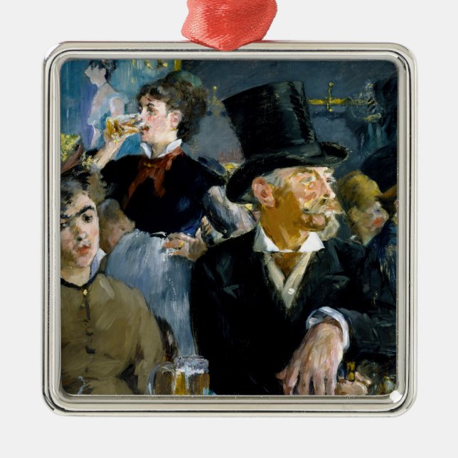 Edouard Manet - Im Café Ornament Aus Metall (Vorne)