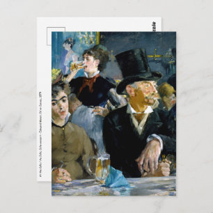 Edouard Manet - Im Café Postkarte