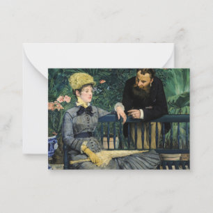 Edouard Manet - Im Gewächshaus Mitteilungskarte