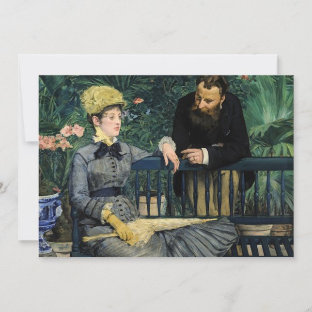 Edouard Manet - Im Konservatorium Einladung (Vorderseite)
