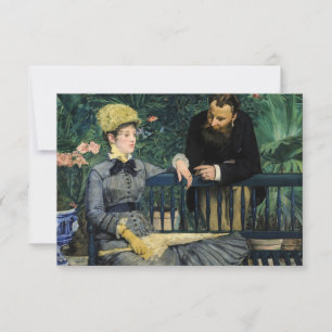 Edouard Manet - In der Konservatorium Dankeskarte