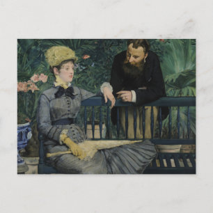 Edouard Manet - In the Conservatory Postkarte