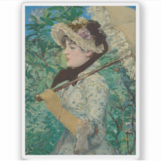 Édouard Manet - Jeanne (Frühjahr) Aufkleber