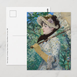 Edouard Manet - Jeanne / Frühling Postkarte