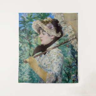 Edouard Manet - Jeanne / Frühling Wandteppich