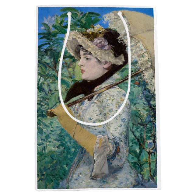 Edouard Manet - Jeanne / Spring Mittlere Geschenktüte (Vorderseite)