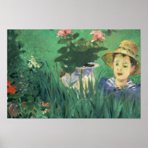 Édouard Manet - Junge in Blume Poster