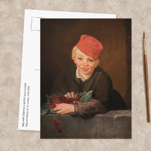 Edouard Manet - Junge mit Kirschen Postkarte