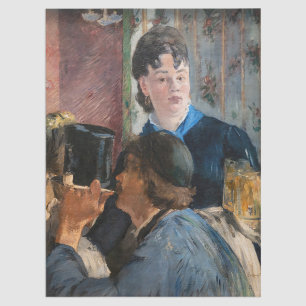 Edouard Manet - Kellnerin beim Servieren von Bier Seidenpapier