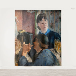 Edouard Manet - Kellnerin beim Servieren von Bier Wandteppich