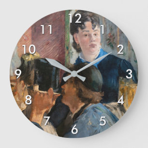 Edouard Manet - Kellnerin Servierbier Große Wanduhr