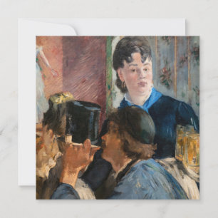 Edouard Manet - Kellnerin serviert Bier Dankeskarte