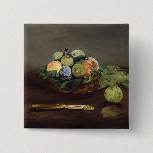 Edouard Manet - Korb mit Früchten Button