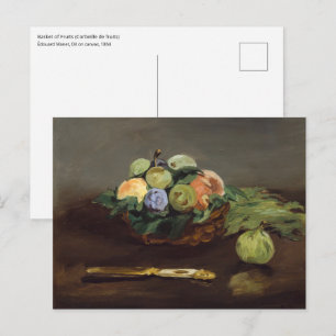 Edouard Manet - Korb mit Früchten Postkarte