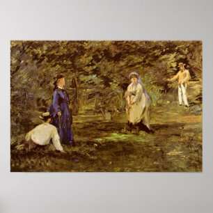 Edouard Manet - Krokettspiel Poster