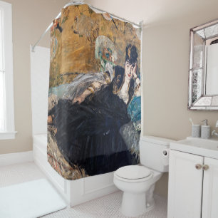 Edouard Manet - Lady with Fans Duschvorhang