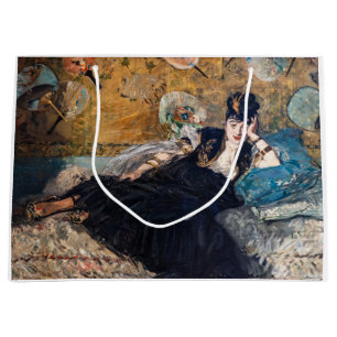 Edouard Manet - Lady with Fans Große Geschenktüte