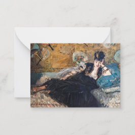Edouard Manet - Lady with Fans Mitteilungskarte
