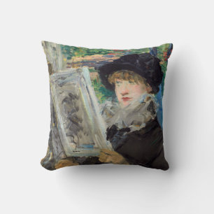 Edouard Manet - Lesende Frau Kissen