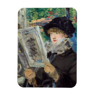 Edouard Manet - Lesende Frau Magnet