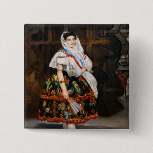 Edouard Manet - Lola de Valence Button