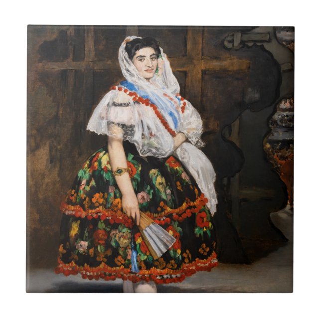 Edouard Manet - Lola de Valence Fliese (Vorderseite)