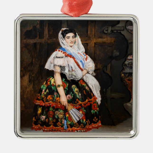 Edouard Manet - Lola de Valence Ornament Aus Metall (Vorne)